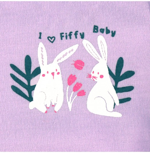 FIFFY DELIGHTFUL RABBIT SHORT SLEEVE VEST SUIT