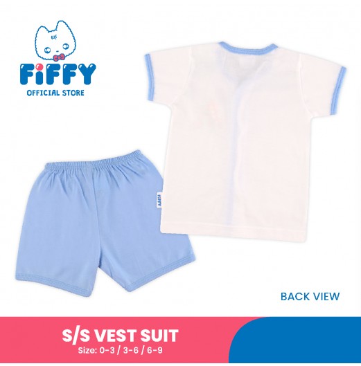 FIFFY HAPPY MUSHROOM SHORT SLEEVE VEST SUIT