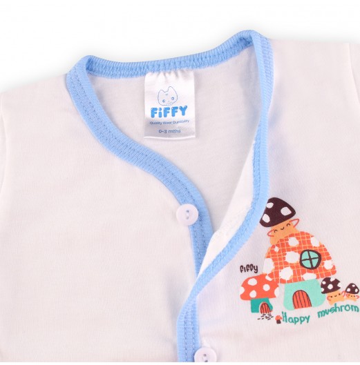 FIFFY HAPPY MUSHROOM SHORT SLEEVE VEST SUIT