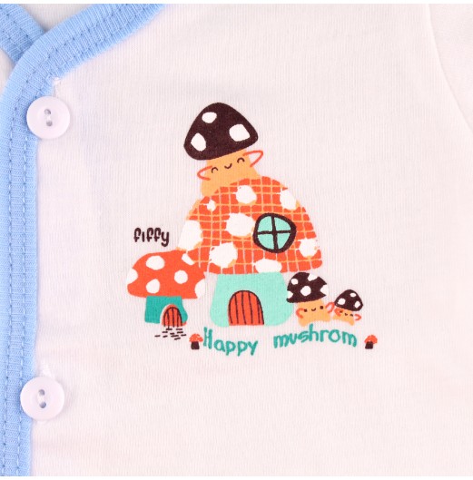 FIFFY HAPPY MUSHROOM SHORT SLEEVE VEST SUIT