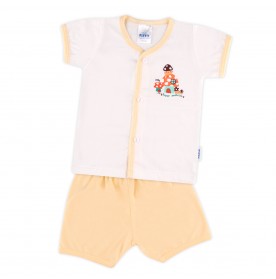 FIFFY HAPPY MUSHROOM SHORT SLEEVE VEST SUIT