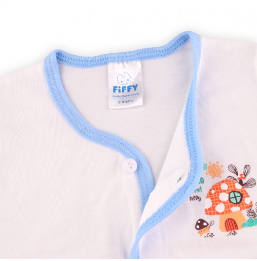 FIFFY MUSHROOM FOREST SHORT SLEEVE VEST+ LONG PANT SUIT