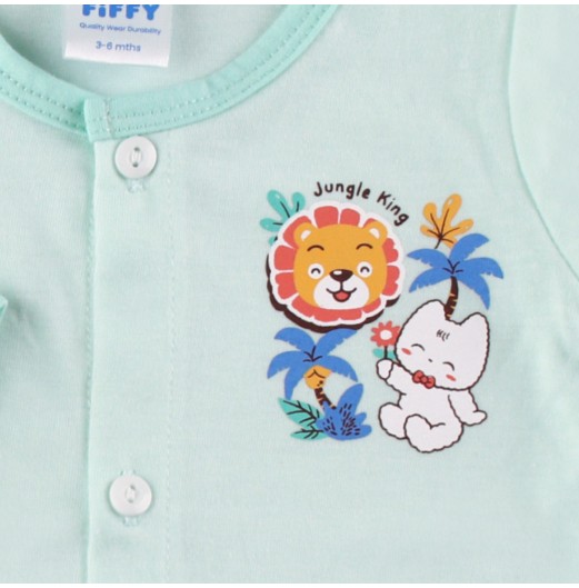 FIFFY WITH JUNGLE KING LONG SLEEVE VEST SUIT