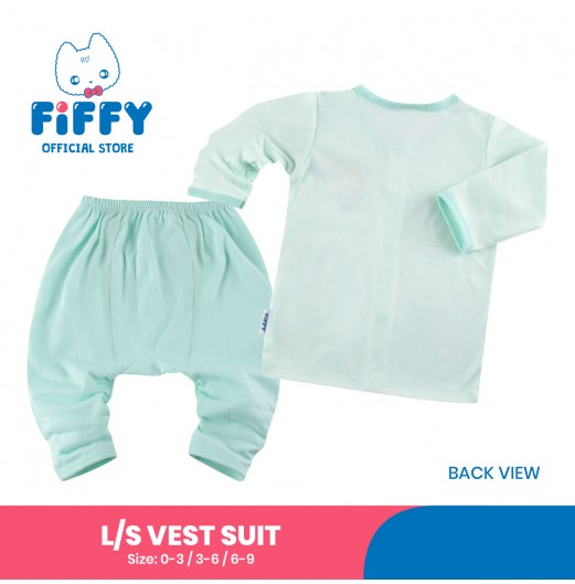 FIFFY BABY BEST BUDDY BAJU BAYI LONG SLEEVE VEST SUIT (4023032)