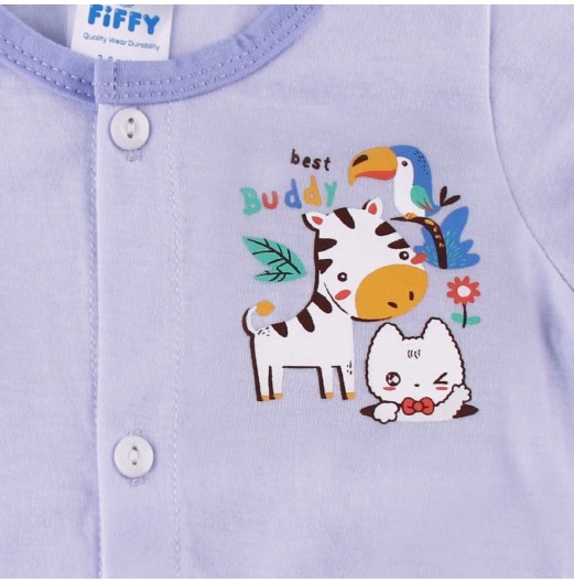 FIFFY BABY BEST BUDDY BAJU BAYI LONG SLEEVE VEST SUIT (4023032)