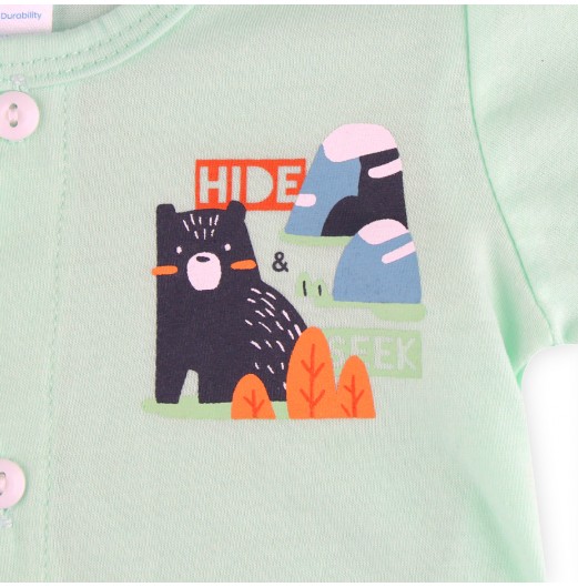 FIFFY HIDE BEAR SHORT SLEEVE VEST SUIT