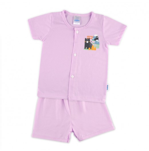 FIFFY HIDE BEAR SHORT SLEEVE VEST SUIT