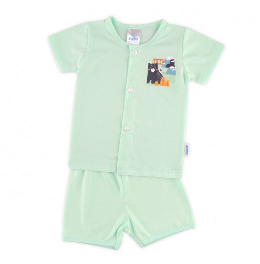 FIFFY HIDE BEAR SHORT SLEEVE VEST SUIT