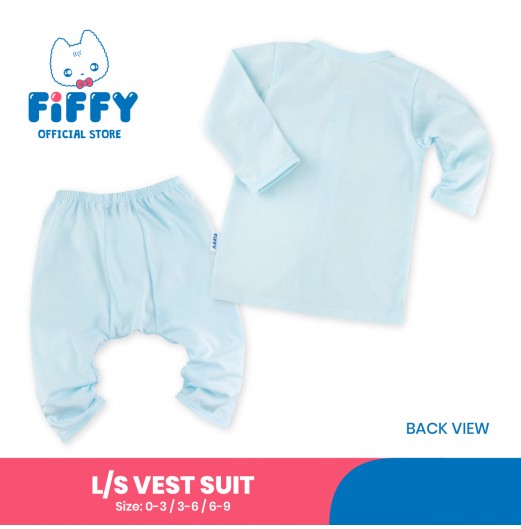 FIFFY HAPPY SHARK LONG SLEEVE VEST SUIT