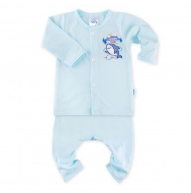 FIFFY HAPPY SHARK LONG SLEEVE VEST SUIT