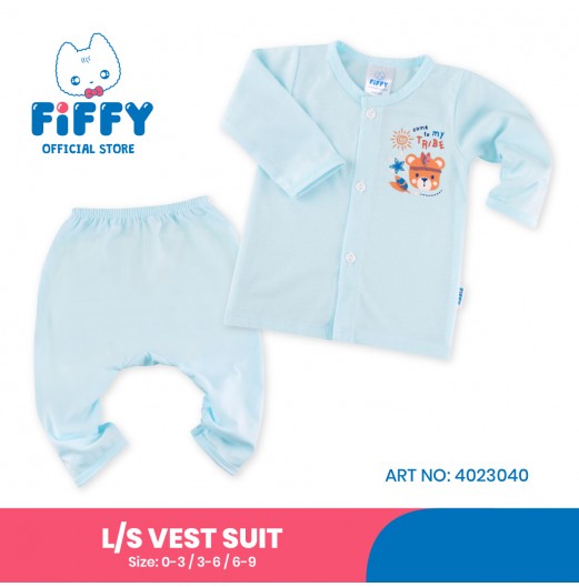 FIFFY BEAR TRIBES LONG SLEEVE VEST SUIT