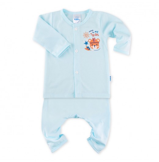 FIFFY BEAR TRIBES BAJU BAYI LONG SLEEVE VEST SUIT (4023040)