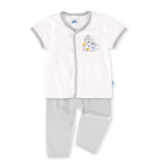 FIFFY BEAR GARDEN SHORT SLEEVE VEST+ LONG PANT SUIT