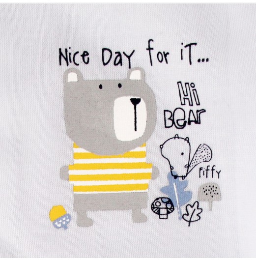 FIFFY NICE BEAR DAY LONG SLEEVE VEST SUIT