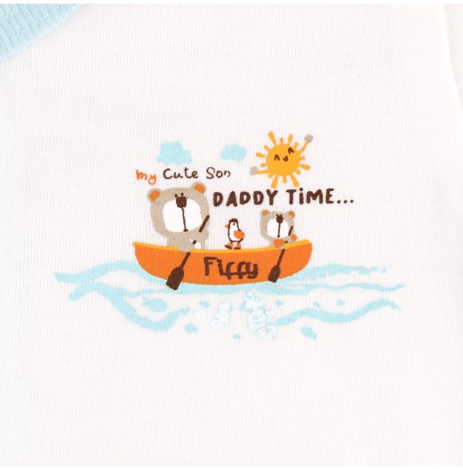 FIFFY BEAR BOATING TIME SHORT SLEEVE VEST+ LONG PANT SUIT