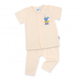 FIFFY HELLO DUDE SHORT SLEEVE VEST+ LONG PANT SUIT