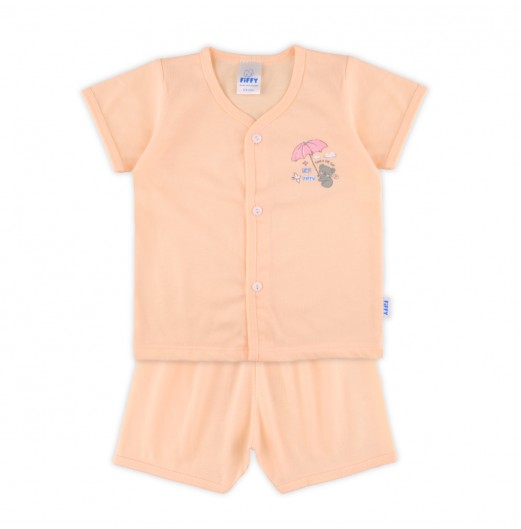 FIFFY PLAYFUL LITTLE CUTE SHORT SLEEVE VEST SUIT