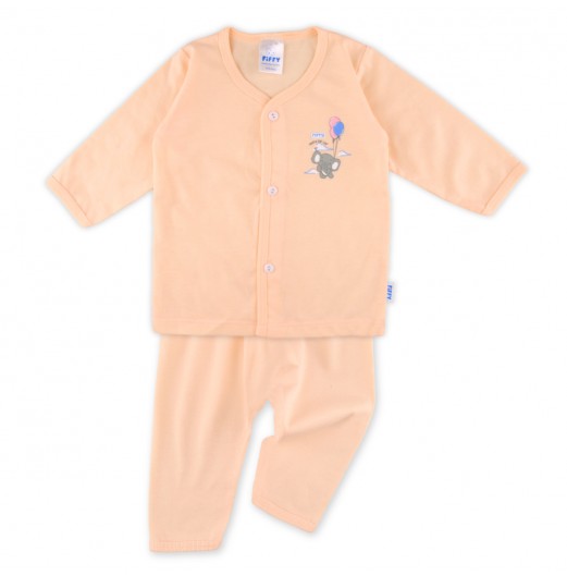 FIFFY PLAYFUL LITTLE CUTE LONG SLEEVE VEST SUIT (4024031)