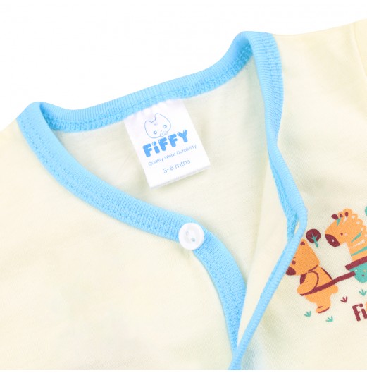 FIFFY BAJU BAYI BEAR AND BUDDY SHORT SLEEVE VEST SUIT (4025001)