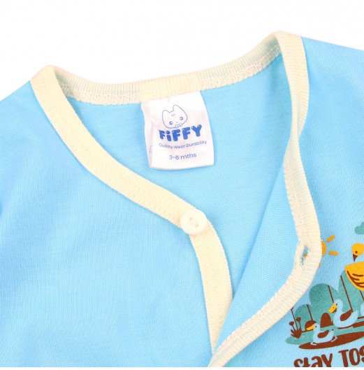 FIFFY BAJU BAYI STAY TOGETHER SHORT SLEEVE VEST + LONG PANT SUIT (4025002)