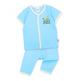 FIFFY BAJU BAYI STAY TOGETHER SHORT SLEEVE VEST + LONG PANT SUIT (4025002)