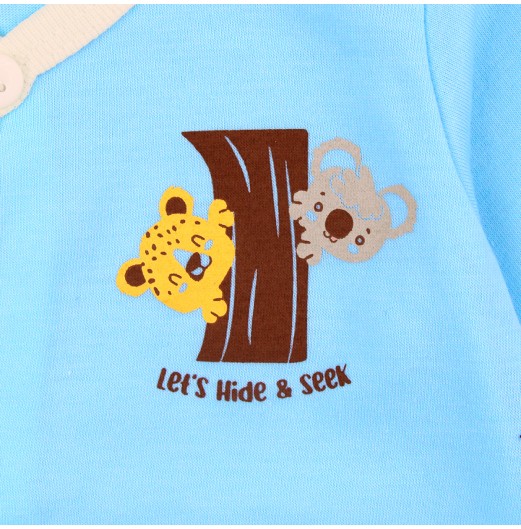 FIFFY BAJU BAYI LET'S HIDE AND SEEK LONG SLEEVE VEST SUIT (4025003)