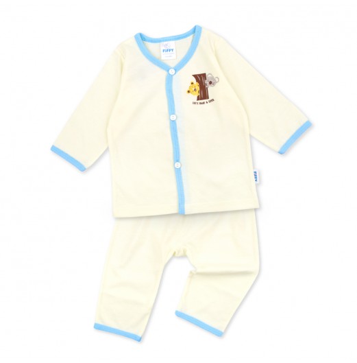 FIFFY BAJU BAYI LET'S HIDE AND SEEK LONG SLEEVE VEST SUIT (4025003)
