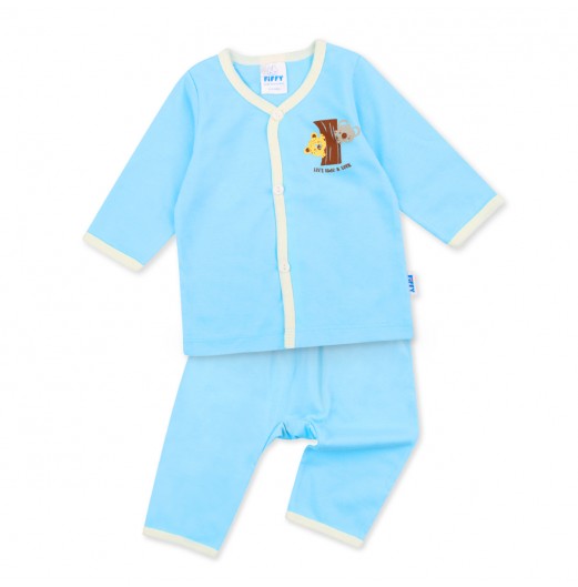 FIFFY BAJU BAYI LET'S HIDE AND SEEK LONG SLEEVE VEST SUIT (4025003)