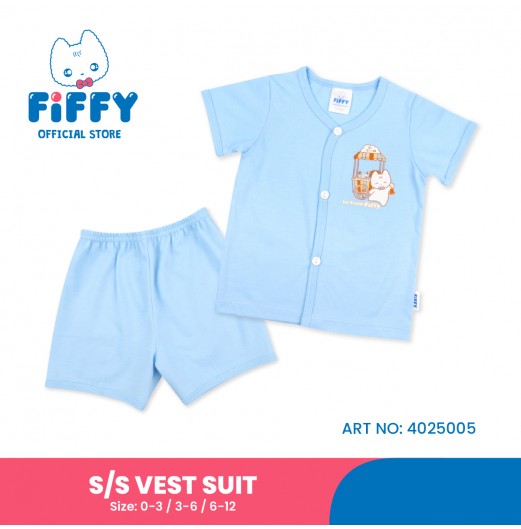FIFFY ICE CREAM SHOP SHORT SLEEVE VEST SUIT