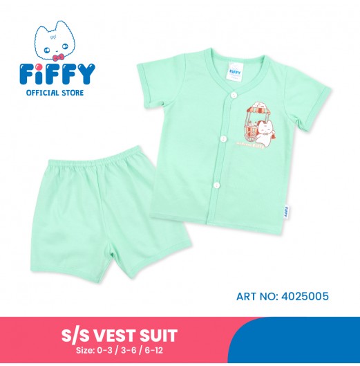 FIFFY ICE CREAM SHOP SHORT SLEEVE VEST SUIT