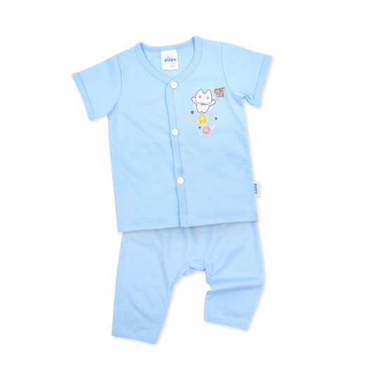 FIFFY SWEET TIME SHORT SLEEVE VEST + LONG PANT SUIT