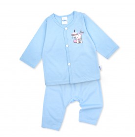 FIFFY MILK TEA LONG SLEEVE VEST SUIT