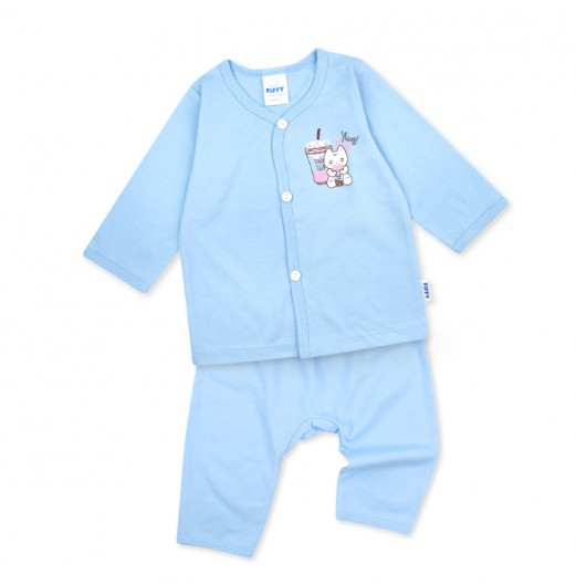 FIFFY MILK TEA LONG SLEEVE VEST SUIT