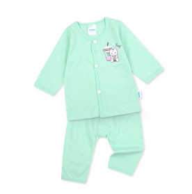 FIFFY MILK TEA LONG SLEEVE VEST SUIT