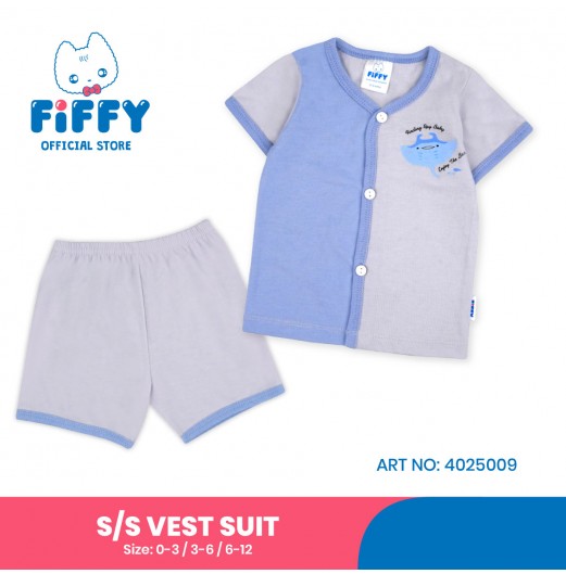 FIFFY BAJU BAYI ENJOY THE SEA SHORT SLEEVE VEST SUIT (4025009)