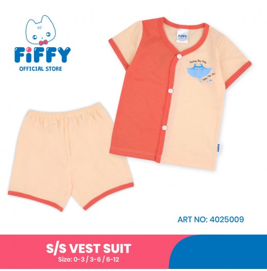 FIFFY BAJU BAYI ENJOY THE SEA SHORT SLEEVE VEST SUIT (4025009)