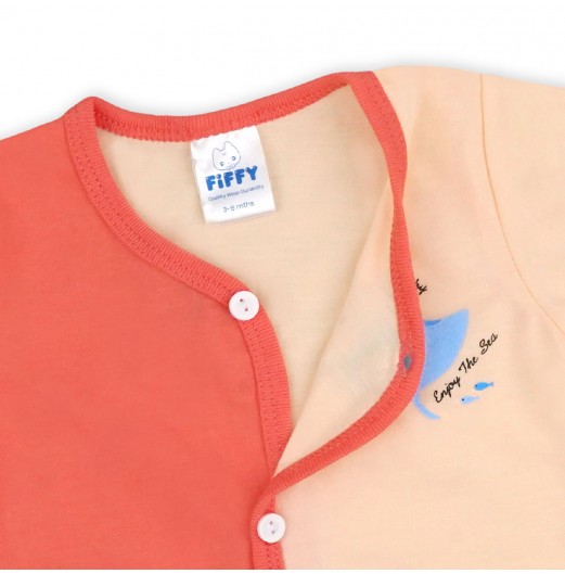 FIFFY BAJU BAYI ENJOY THE SEA SHORT SLEEVE VEST SUIT (4025009)