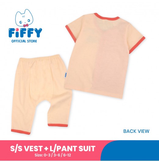 FIFFY BAJU BAYI THE OCTOPUS SHORT SLEEVE VEST + LONG PANT SUIT (4025010)