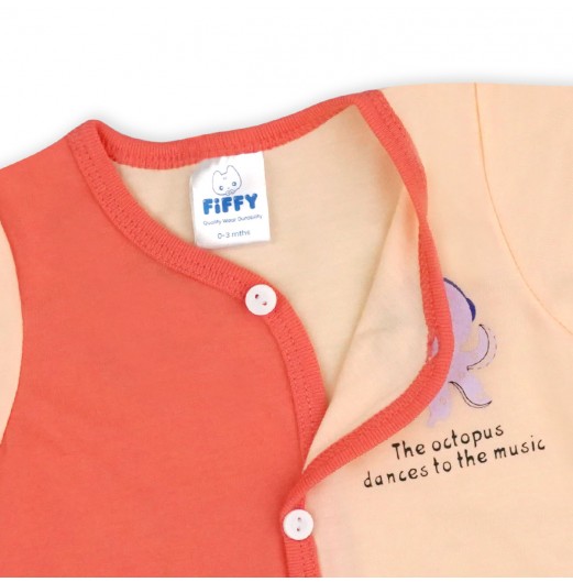 FIFFY BAJU BAYI THE OCTOPUS SHORT SLEEVE VEST + LONG PANT SUIT (4025010)