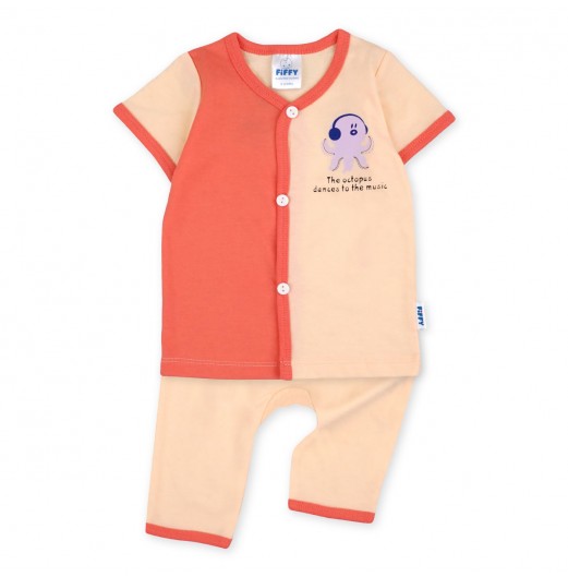 FIFFY BAJU BAYI THE OCTOPUS SHORT SLEEVE VEST + LONG PANT SUIT (4025010)