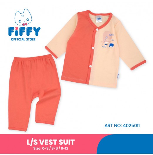 FIFFY BAJU BAYI PLAY TOGETHER LONG VEST SUIT (4025011)