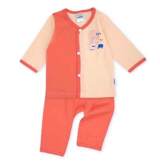 FIFFY BAJU BAYI PLAY TOGETHER LONG VEST SUIT (4025011)
