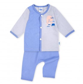 FIFFY BAJU BAYI PLAY TOGETHER LONG VEST SUIT (4025011)