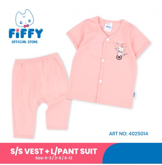 FIFFY CIRCUS SHORT SLEEVE VEST + LONG PANT SUIT (4025014)