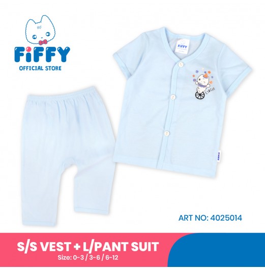 FIFFY CIRCUS SHORT SLEEVE VEST + LONG PANT SUIT (4025014)