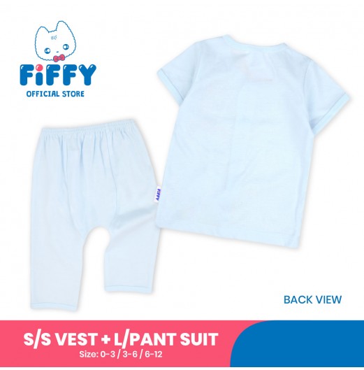 FIFFY CIRCUS SHORT SLEEVE VEST + LONG PANT SUIT (4025014)