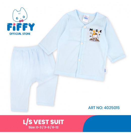 FIFFY MUSIC LONG SLEEVE VEST SUIT (4025015)