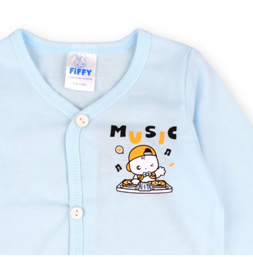FIFFY MUSIC LONG SLEEVE VEST SUIT (4025015)