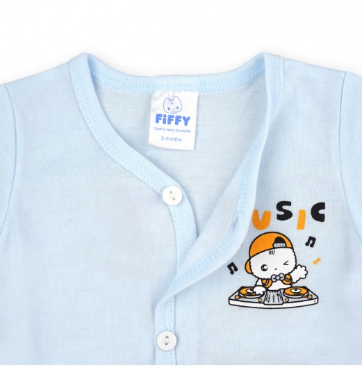 FIFFY MUSIC LONG SLEEVE VEST SUIT (4025015)