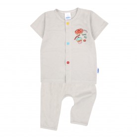 FIFFY DELICIOUS BAKED SHORT SLEEVE VEST + LONG PANT SUIT (4025017)